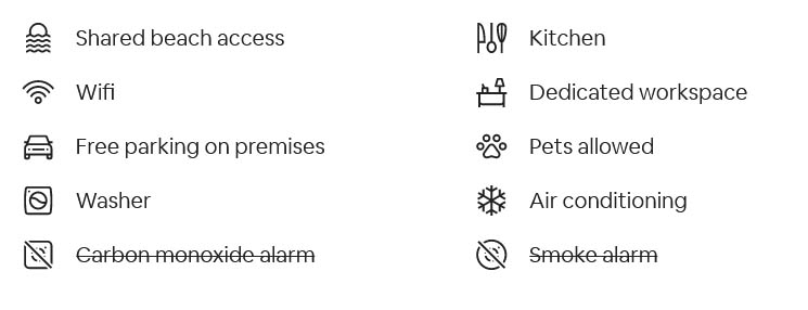 The Oasis Apartment -Amenities (summary)